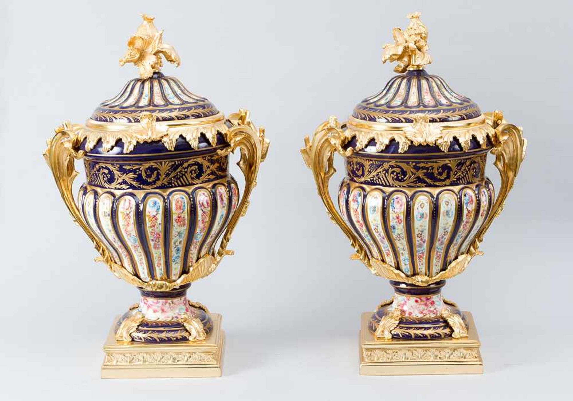 Pair of French salon vases