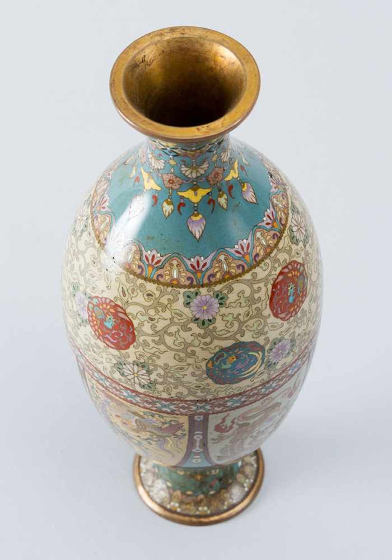 Cloisonne vase - Bild 3 aus 3