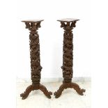 Pair of Chinese stands