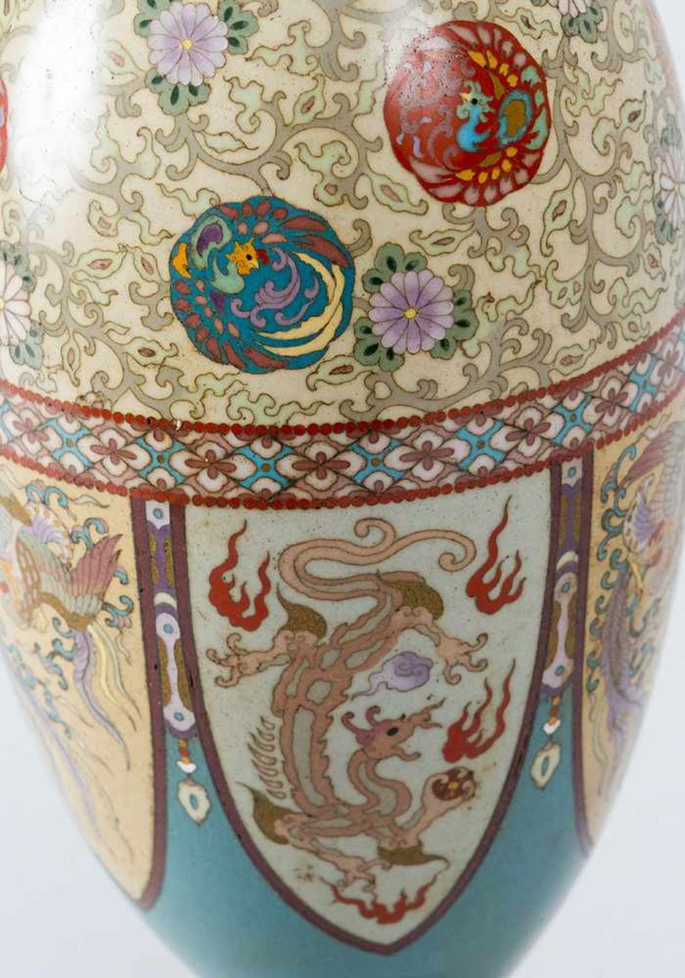 Cloisonne vase - Bild 2 aus 3