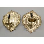 Two Baroque wall appliques