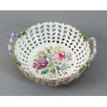 German porcelain basket