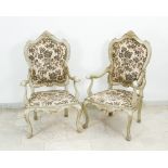 Pair of Venetian arm chairs