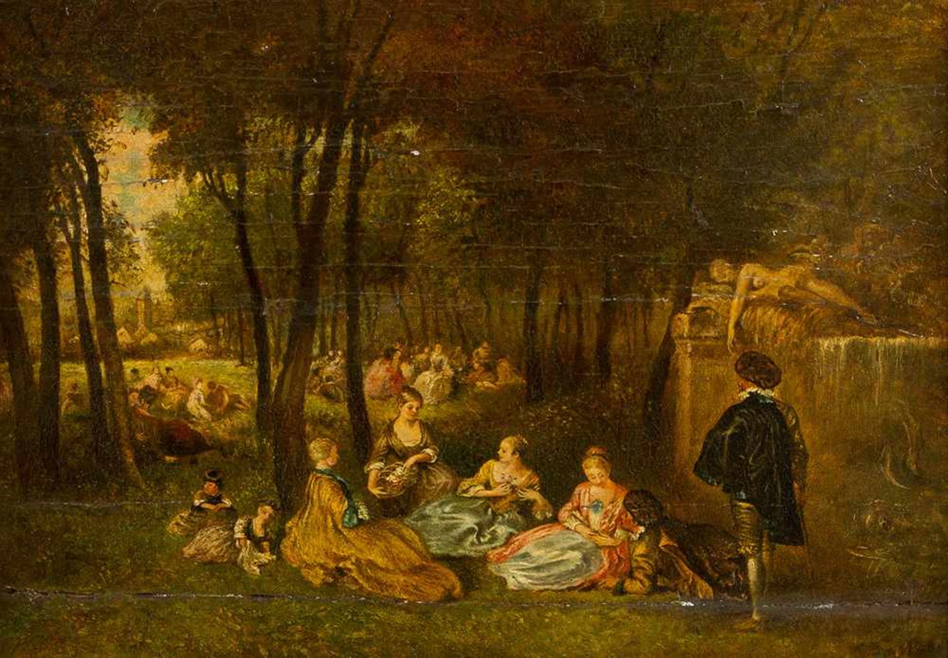 Jean Antoine Watteau (1684-1721)-after - Image 2 of 3