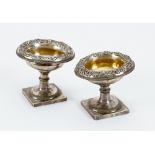 Vienna silver salt and pepper tazza