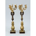 Pair of Empire candelabra