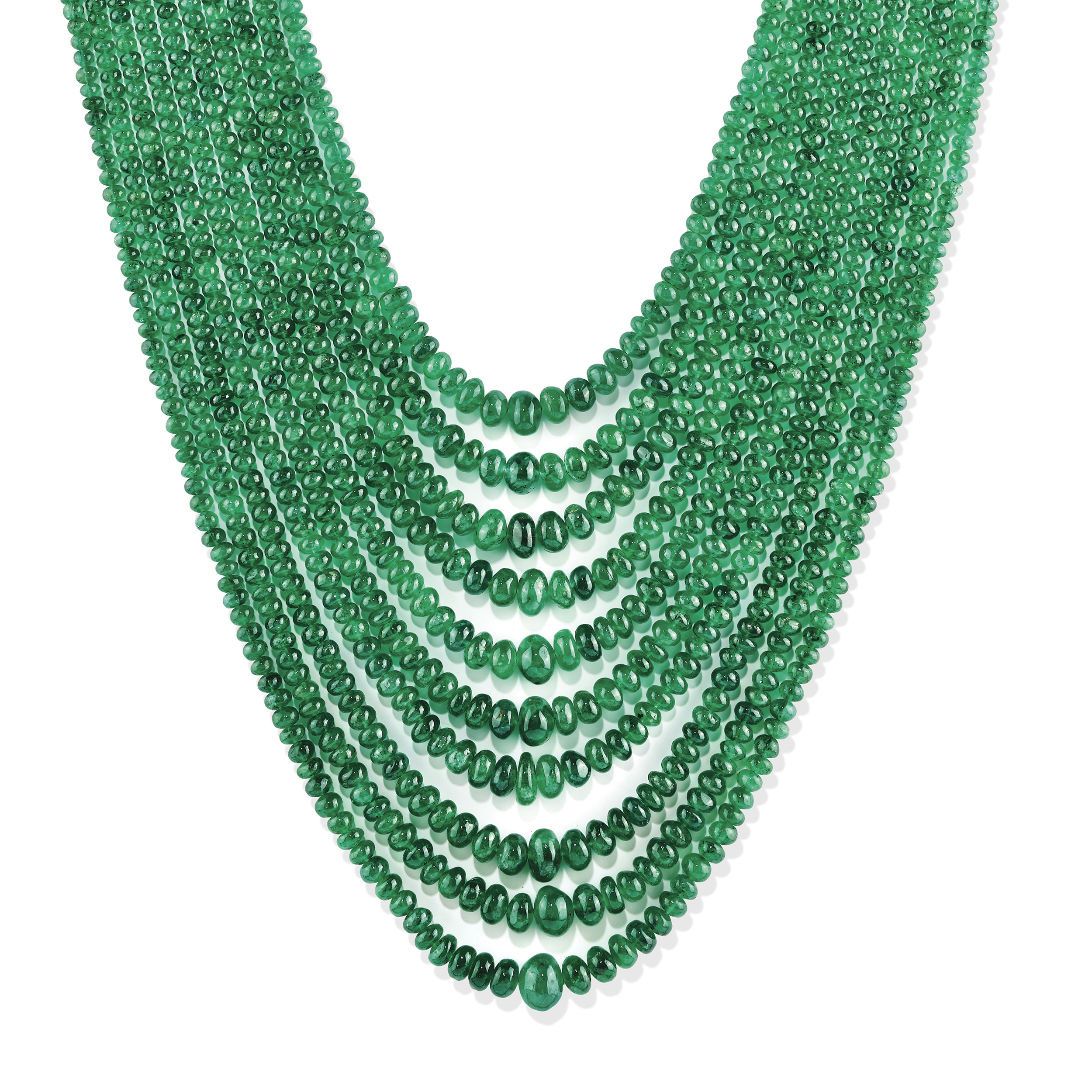 COLLIER AVEC ÉMERAUDES