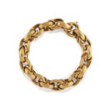 BRACELET EN OR,VERS 1950