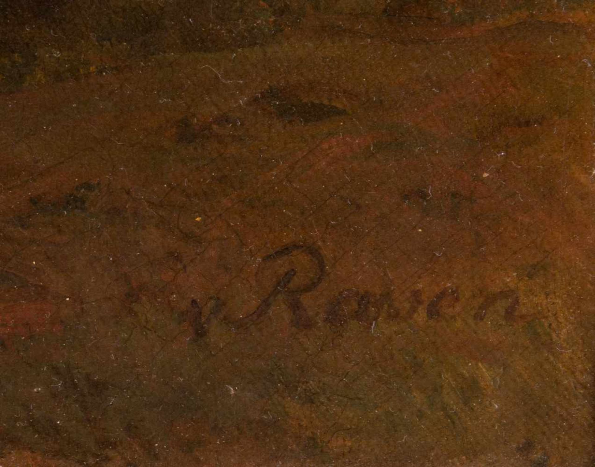 ERNST VON RAVEN (1816 - 1890). "Veduta del lago Maggiore". Olio su tela. Opera firmata in basso a - Image 3 of 4