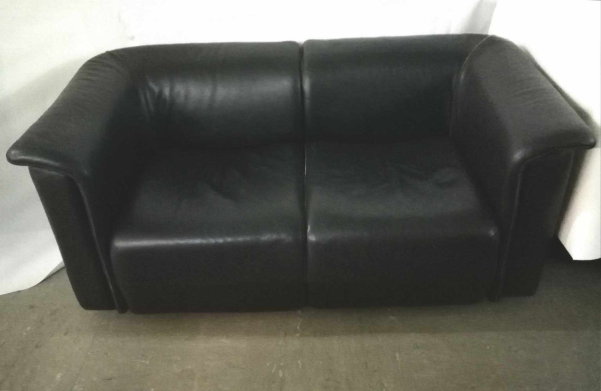 WITTMANN-Lederganitur2 Sofa, dunkelbraunes Leder;