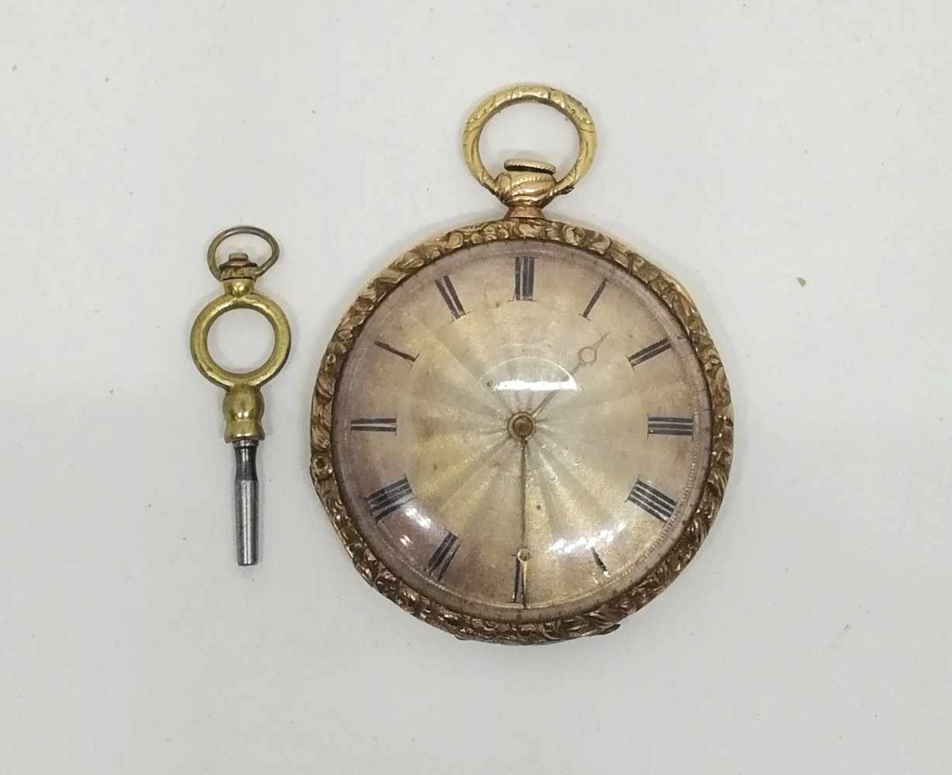 Goldene Herren-Taschenuhr, Arbeit um 1900