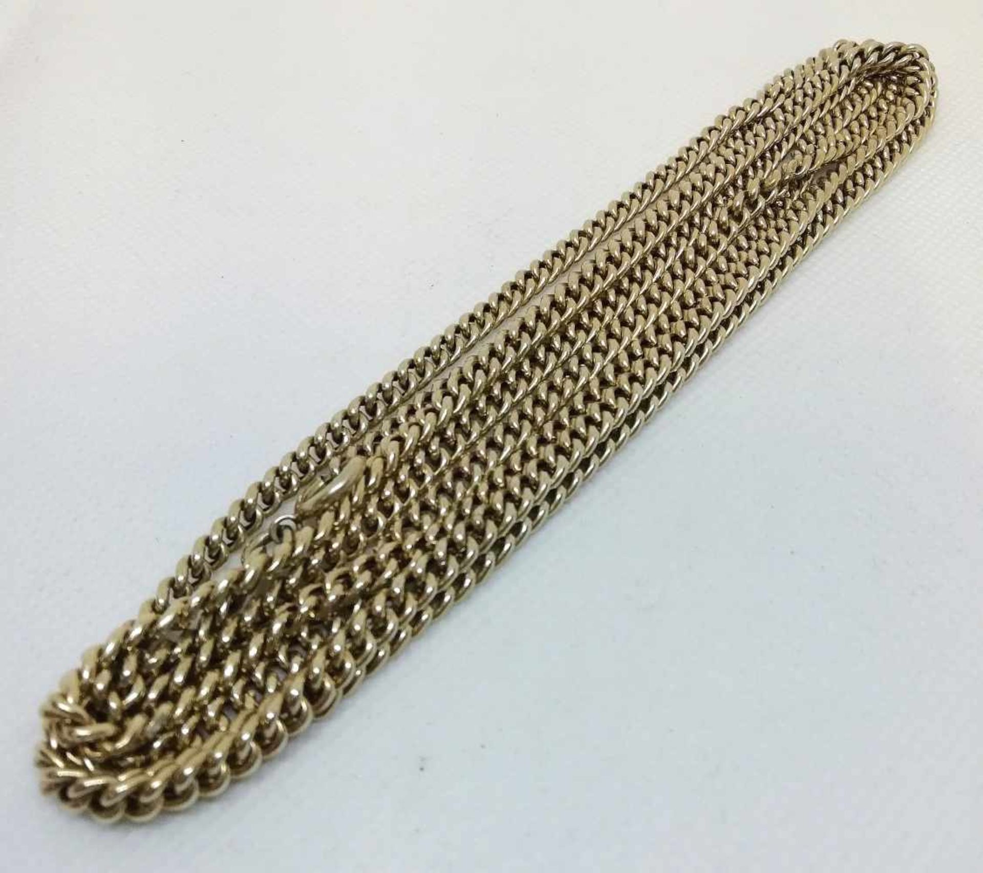 HalsketteSilber, vergoldet, Länge ca.130cm, 28,1g;