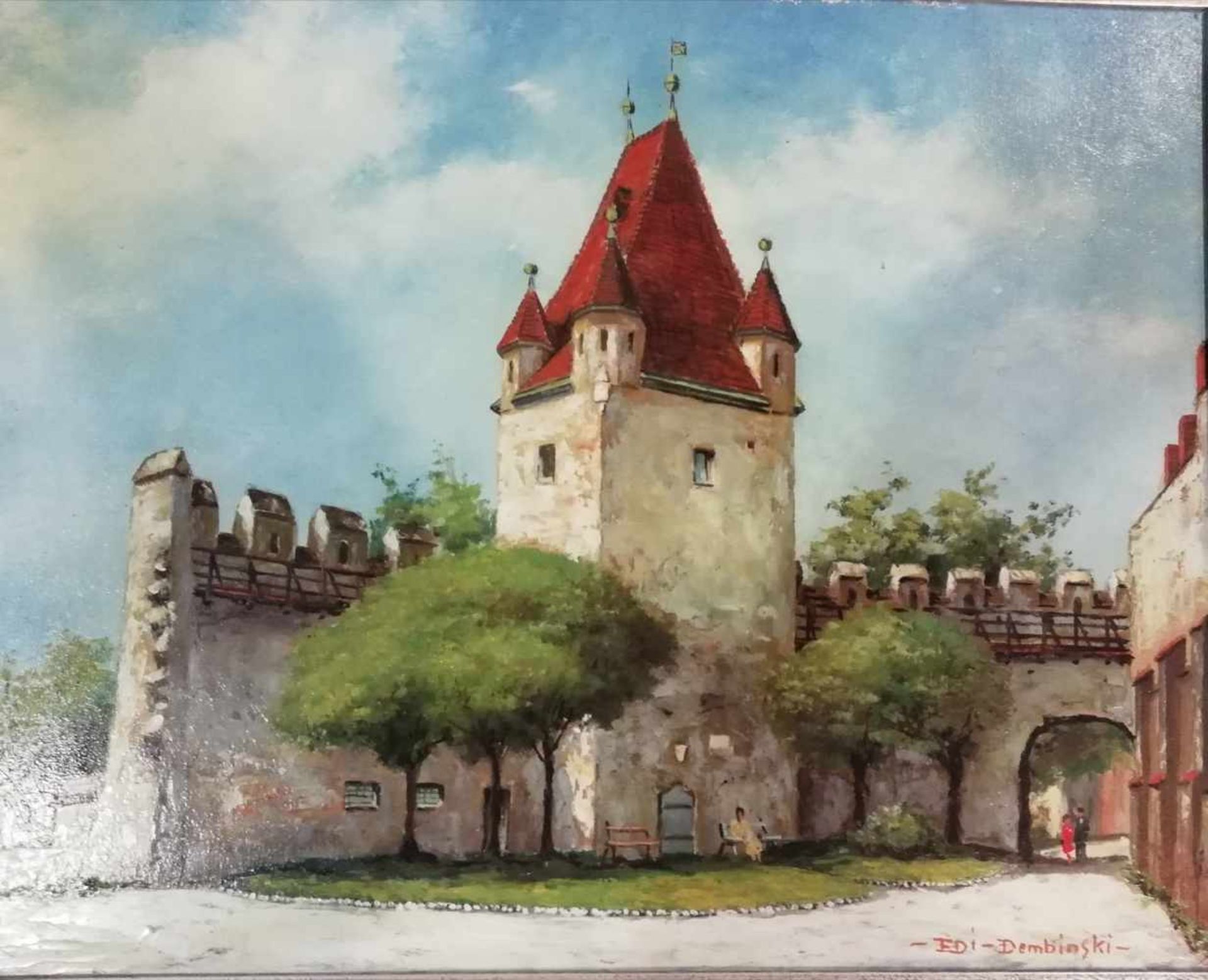 Künstler "Anfang 20.Jh."Schmuckerau, signiert Edi Dembinski, 40x50 cm, gerahmt;