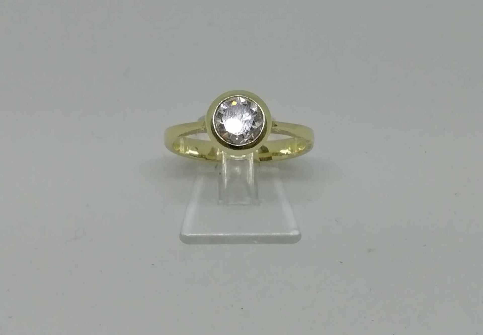 BrillantsolitärGold 585, mit Brillant ca. 0,85ct., 3,4g;