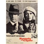 Movie poster for "Bonnie and Clyde", with Warren Beatty and Faye Dunaway ,directed by Arthur Penn