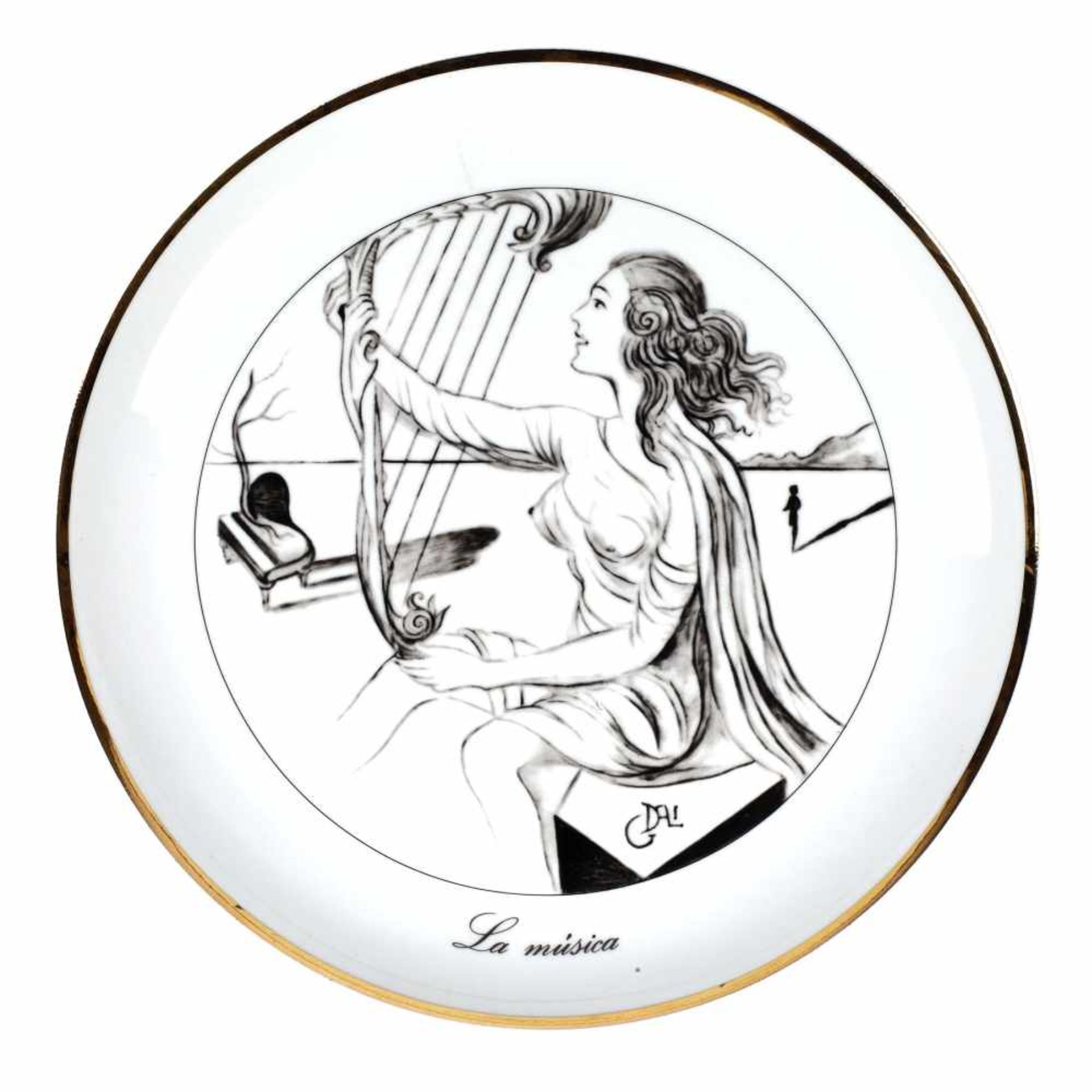 "Las 7 Artes" - seven decorative plates by Salvador Dali, limited edition of 5000 - Bild 6 aus 7