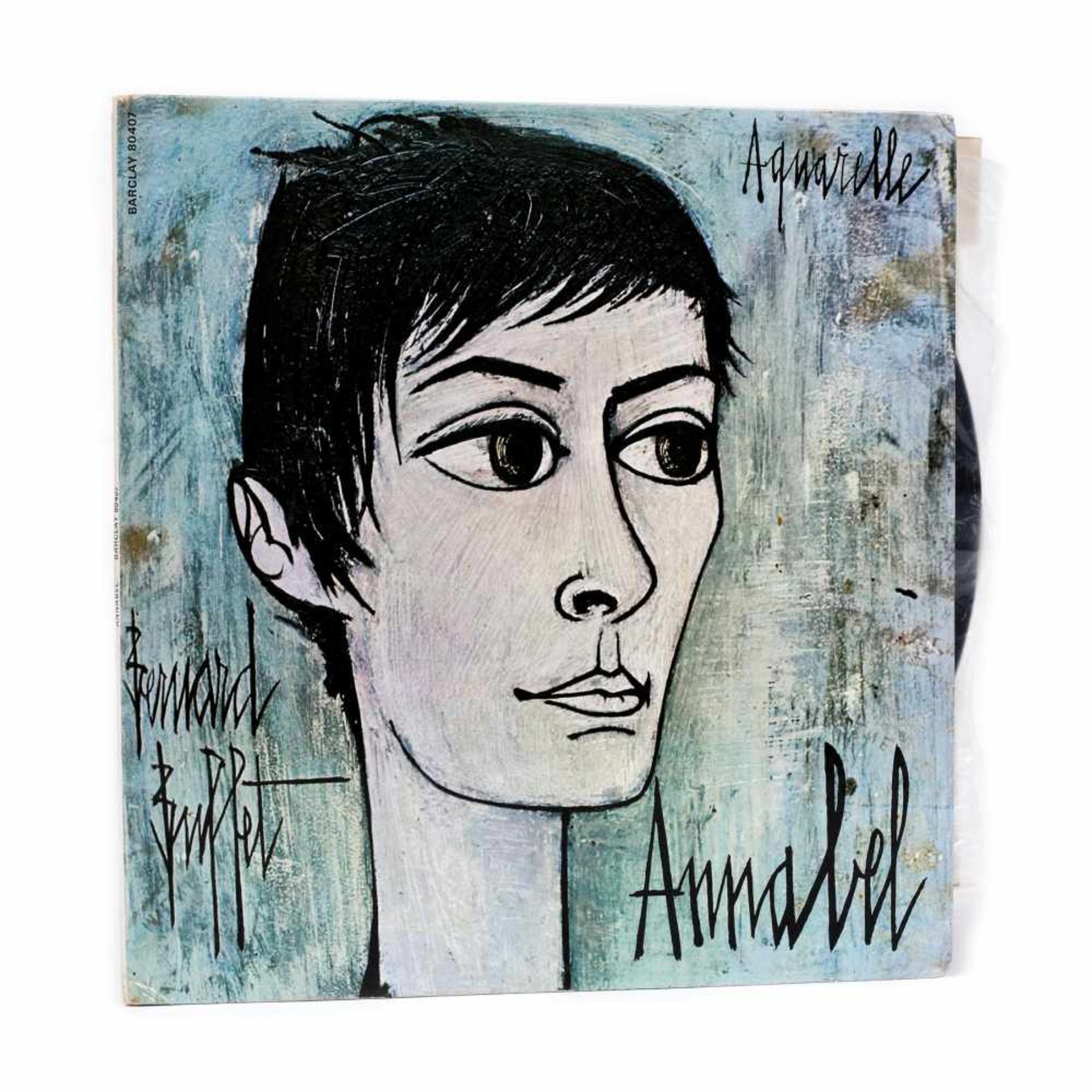 Annabel Buffet, Aquarelle, vinyl, cover designed by Bernard Buffet, France, 1969, with the painter's