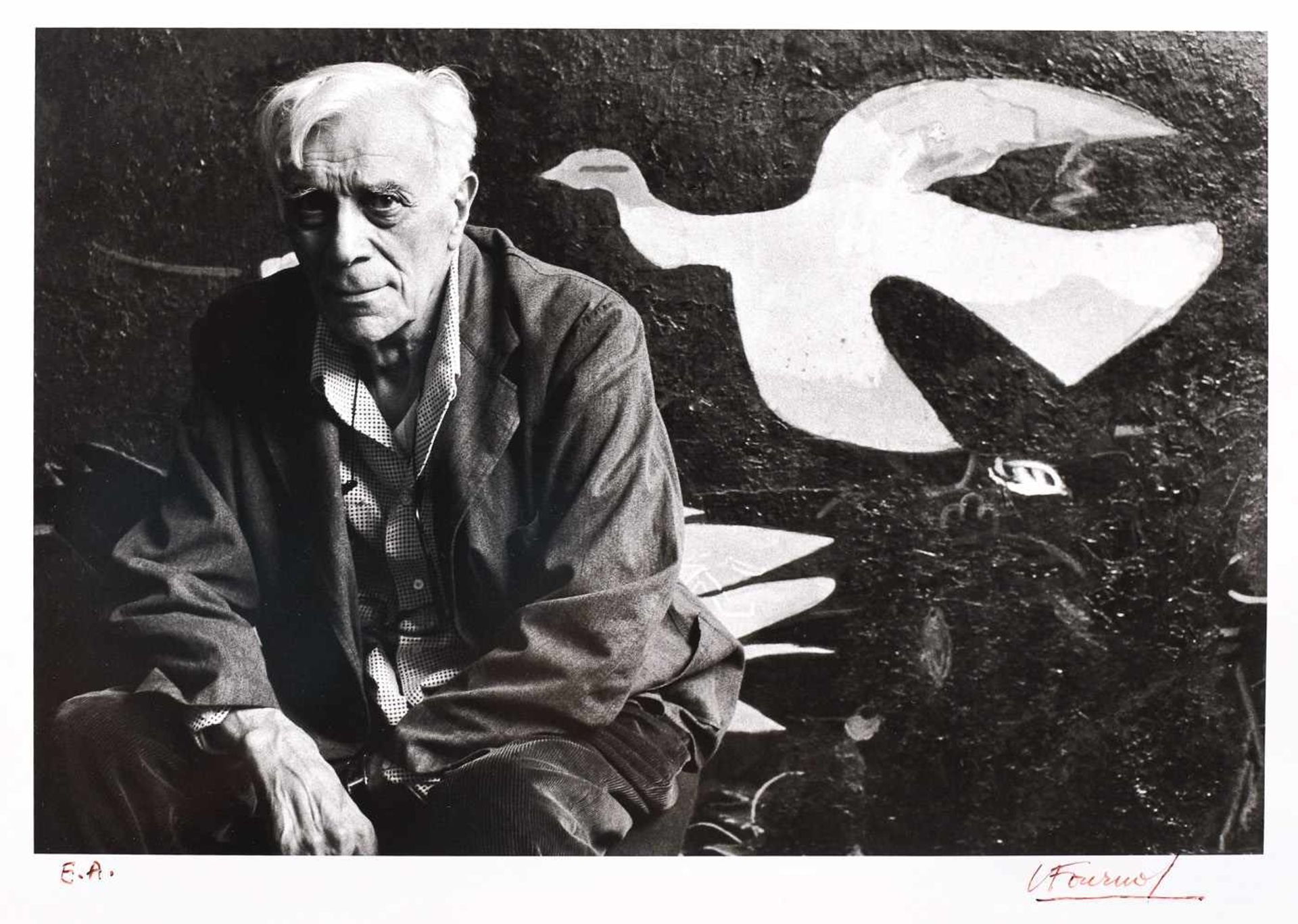 Georges Braque in his studio