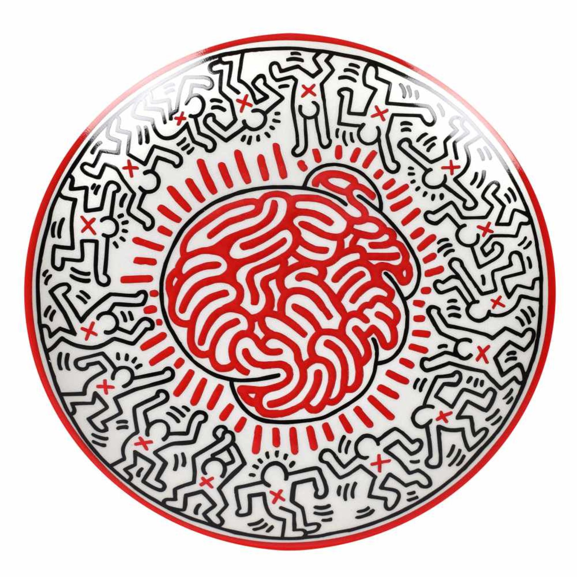 "Untitled" - three decorative plates by Keith Haring - Bild 3 aus 5