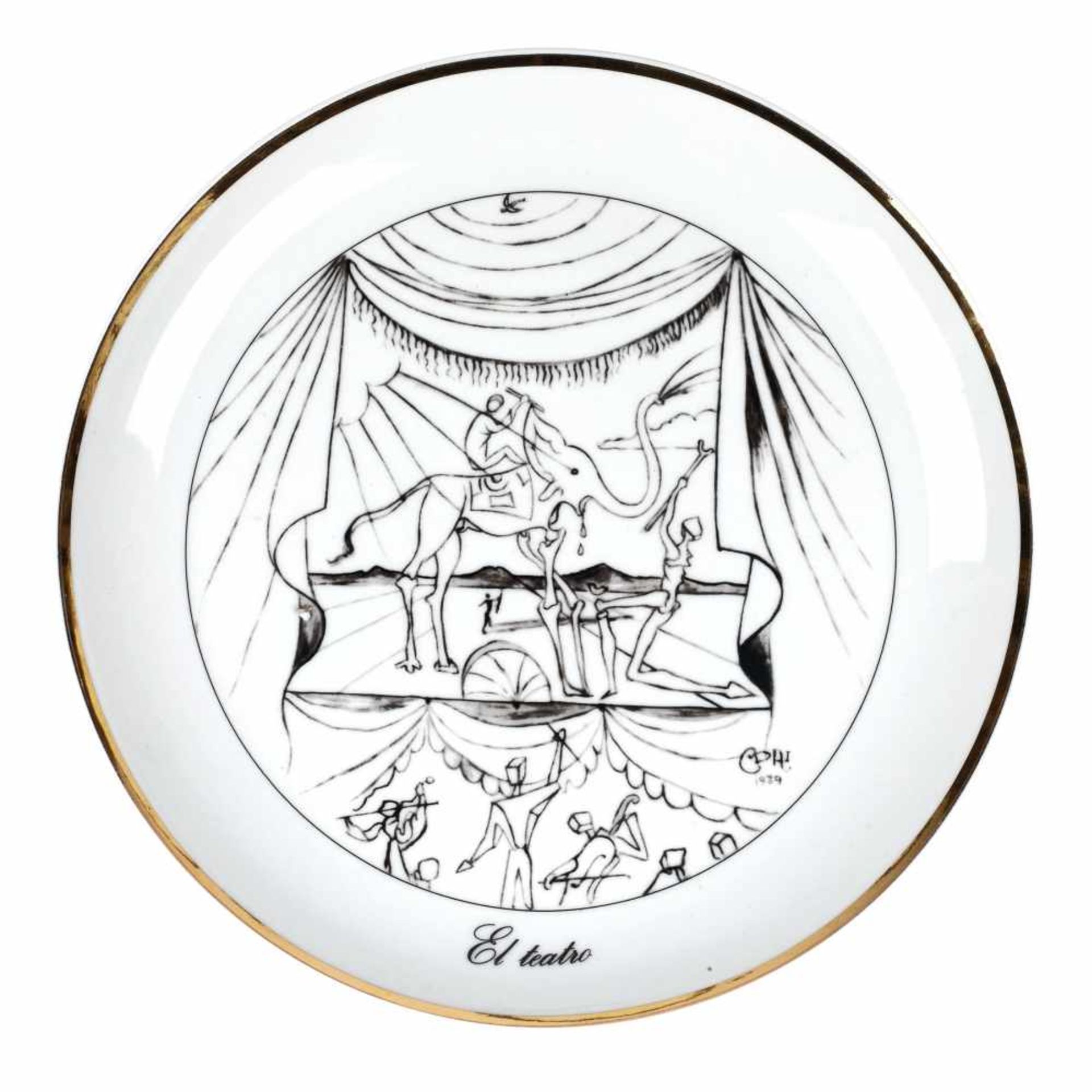 "Las 7 Artes" - seven decorative plates by Salvador Dali, limited edition of 5000 - Bild 5 aus 7