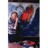 Marc Chagall in his studio