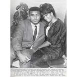 Muhammad Ali and his wife Sonji Clay, 1964