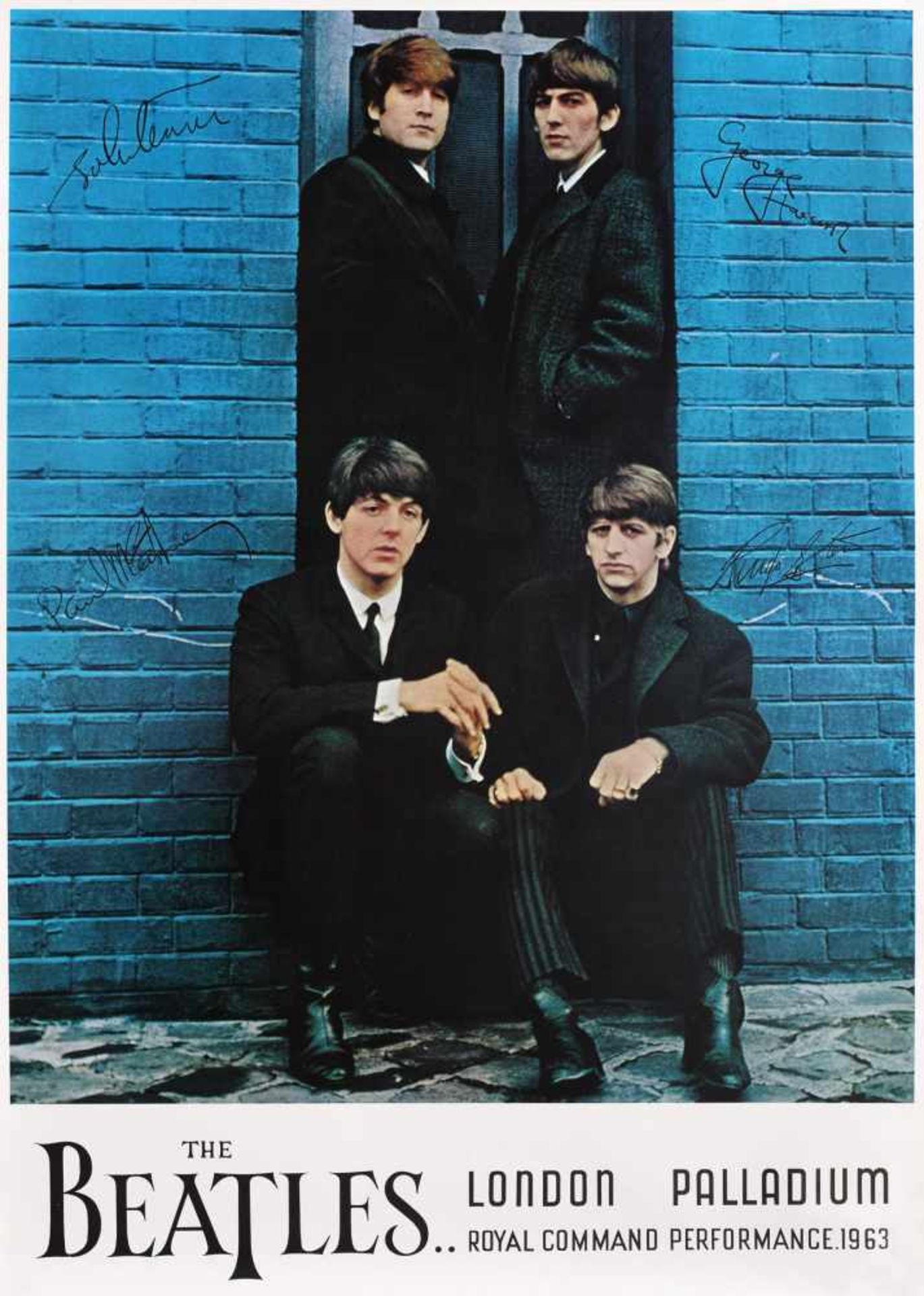 The Beatles - London Palladium concert promotion poster