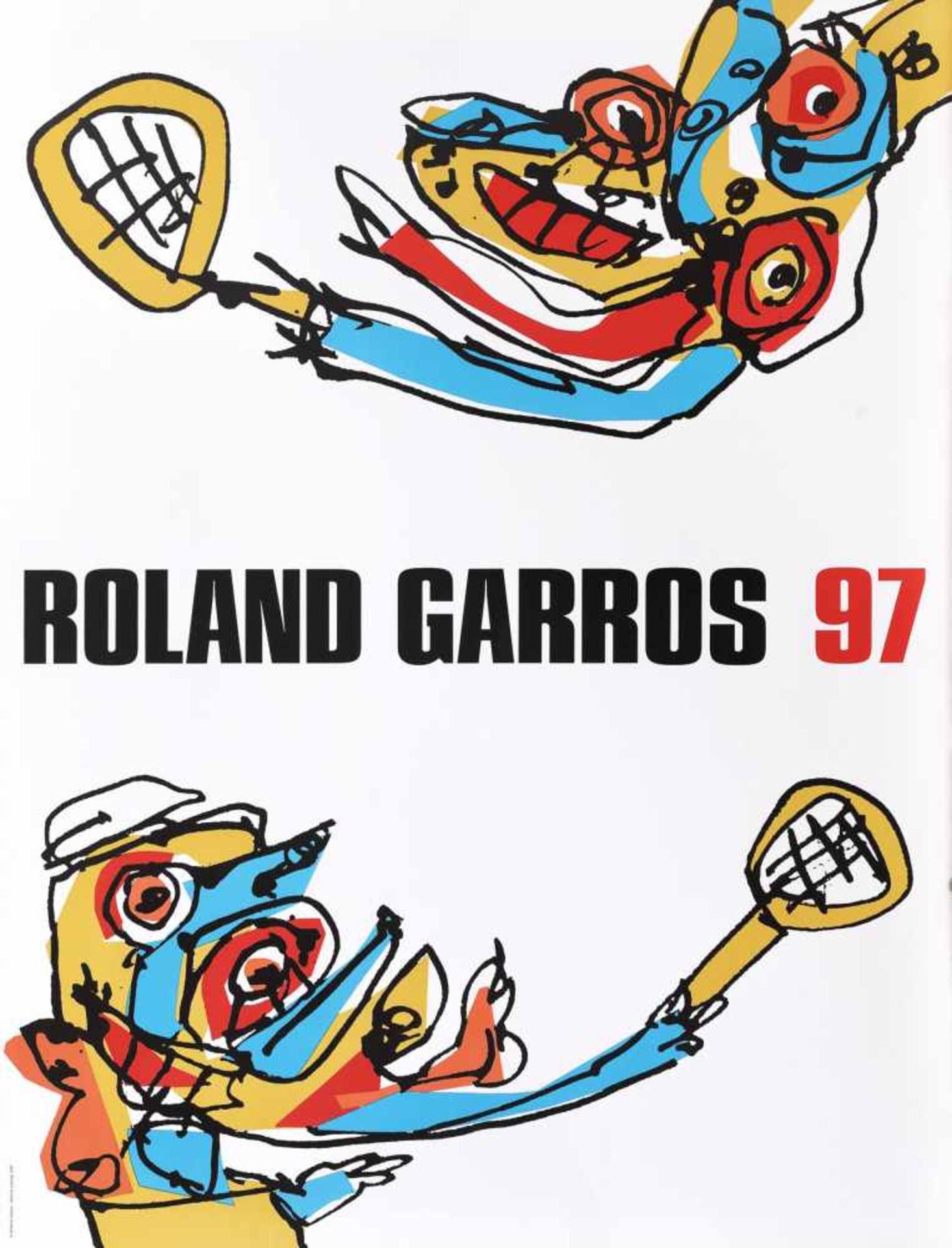 Roland Garros - eight tournament posters from 1995-2002 - Bild 2 aus 9
