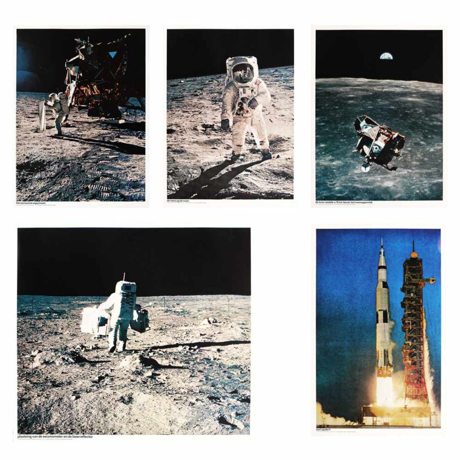 Official, NASA photographs of Apolo 11 mission, in the original envelope