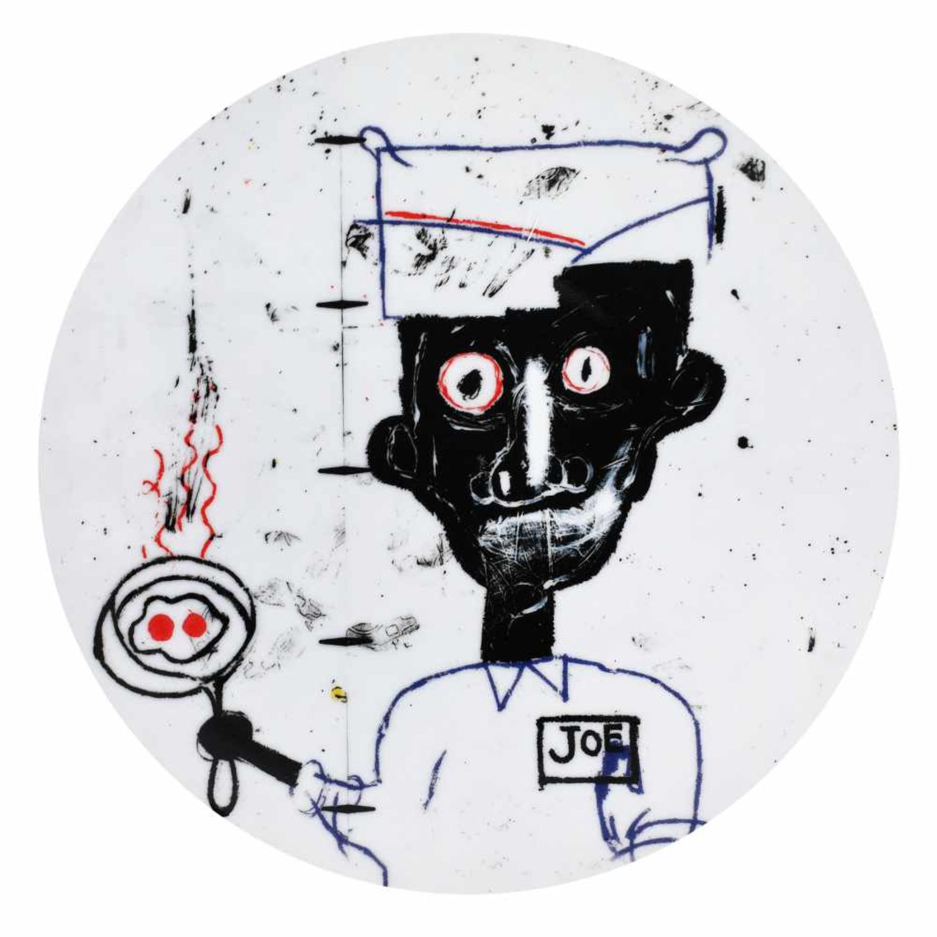 "The dingoes that park their brain with their gum" - six decorative plates by Jean-Michel Basquiat - Bild 2 aus 7