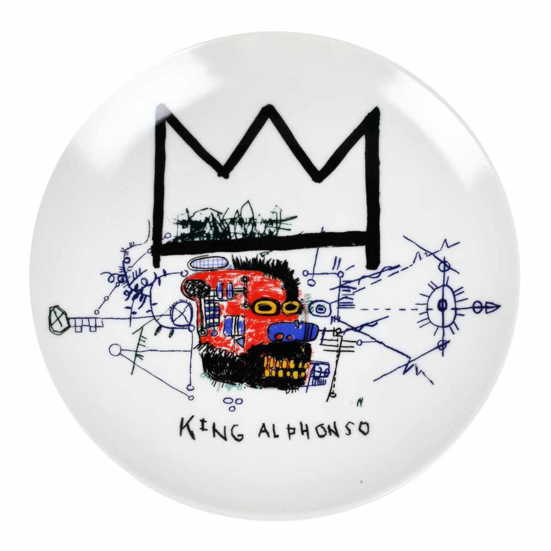 "The dingoes that park their brain with their gum" - six decorative plates by Jean-Michel Basquiat - Bild 3 aus 7