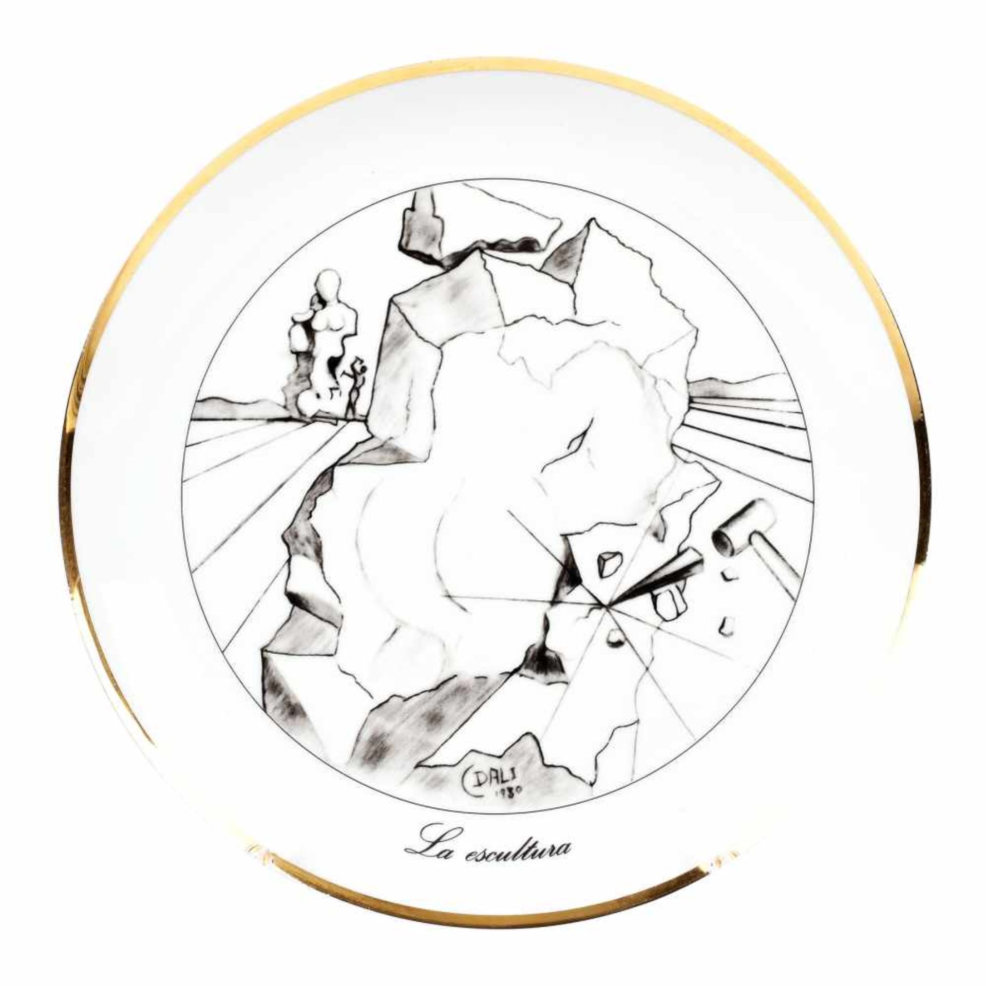 "Las 7 Artes" - seven decorative plates by Salvador Dali, limited edition of 5000 - Bild 3 aus 7