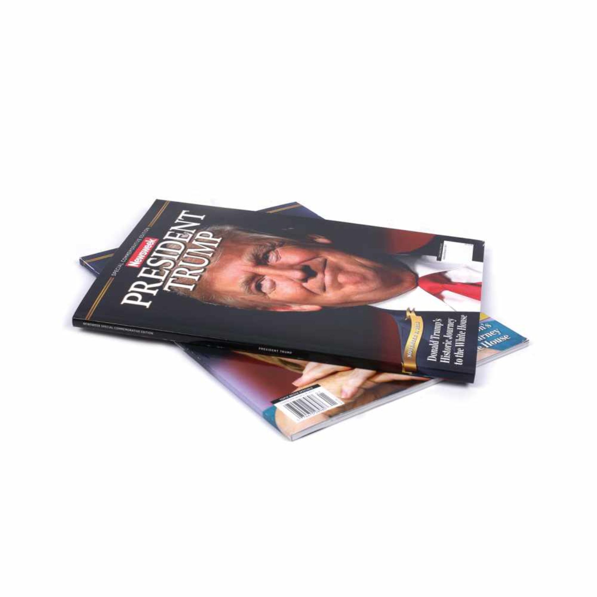 Newsweek Issues of November 2016, both made to celebrate the new president of S.U.A - the one with