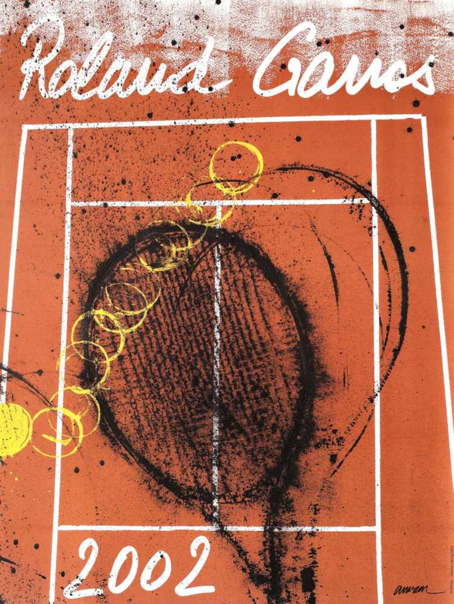 Roland Garros - eight tournament posters from 1995-2002 - Bild 9 aus 9