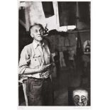 Victor Brauner in his studio