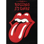 "The Rolling Stones" iconic logo poster