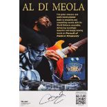 Al Di Meola, Pursuit of Radical Rhapsody - concert poster, ca. 2011, signed by the artist
