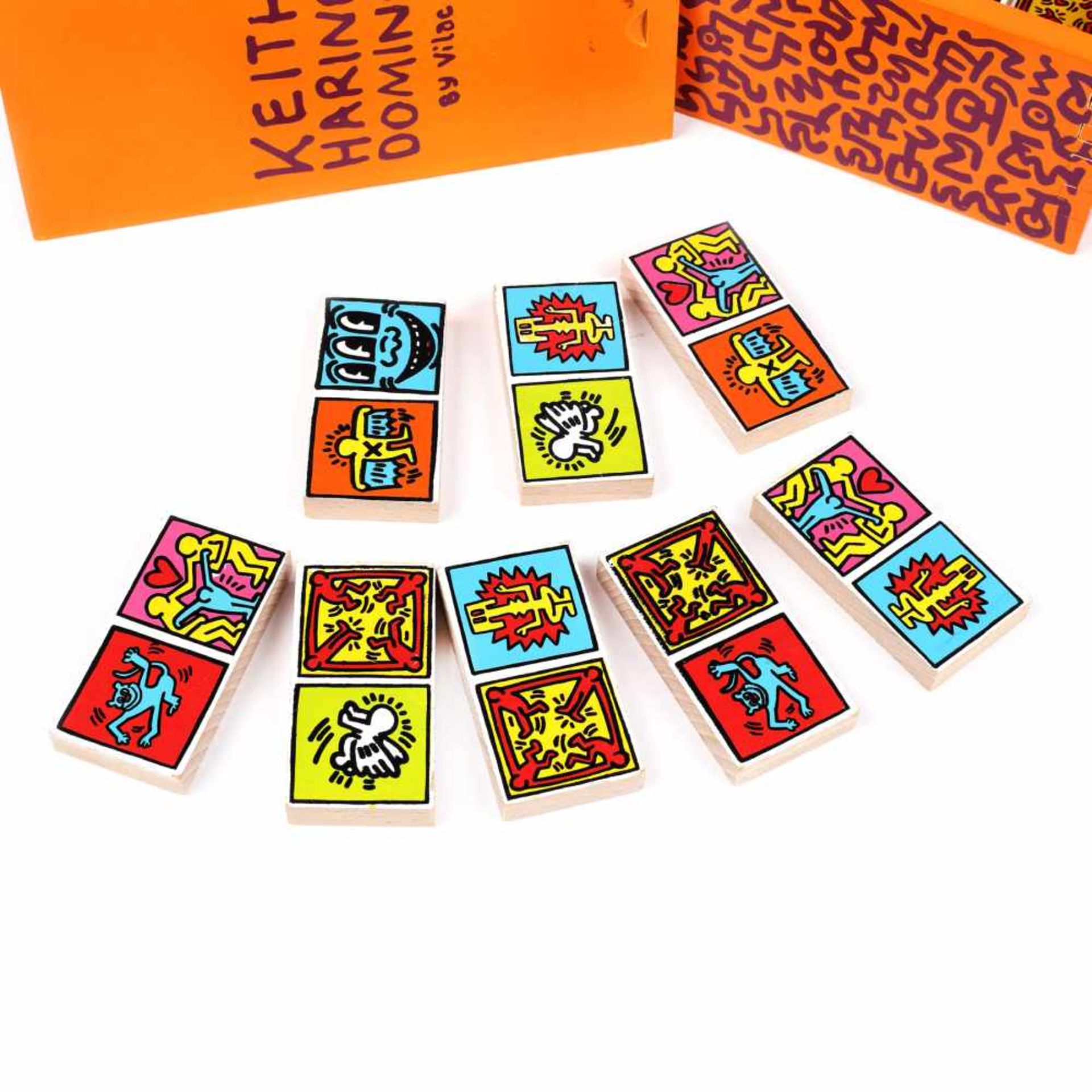 Dominoe set with Keith Haring artworks - Bild 2 aus 2