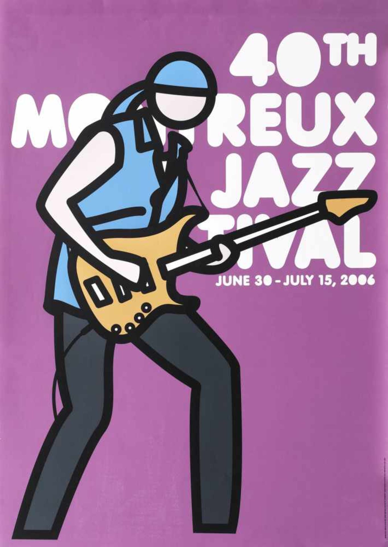 Montreux Jaz Festival - poster illustrated by Keith Haring, 2006