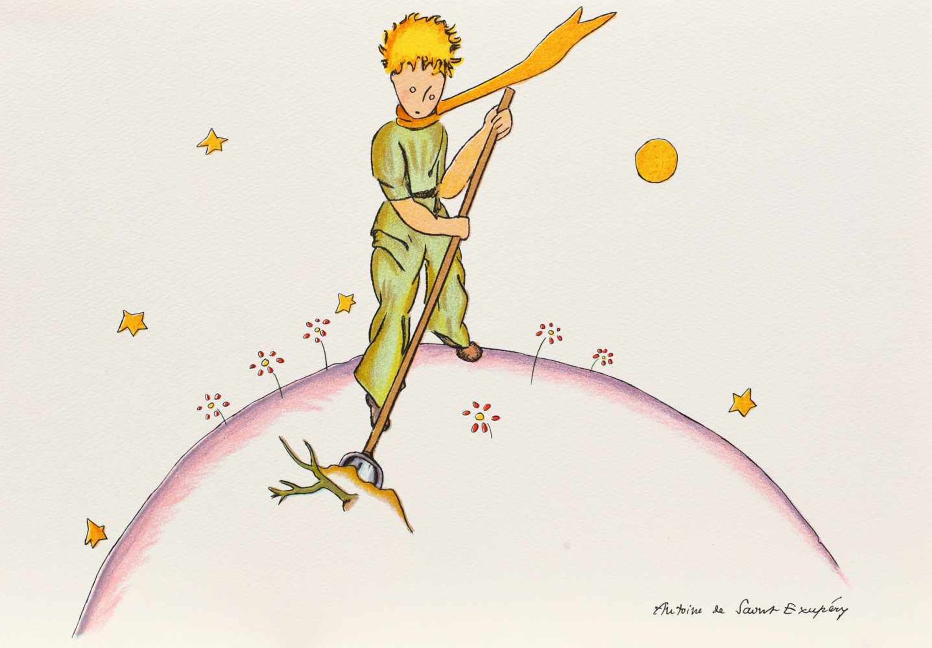 ”Little Prince” (9 lithographies made by the artist) - Image 7 of 10