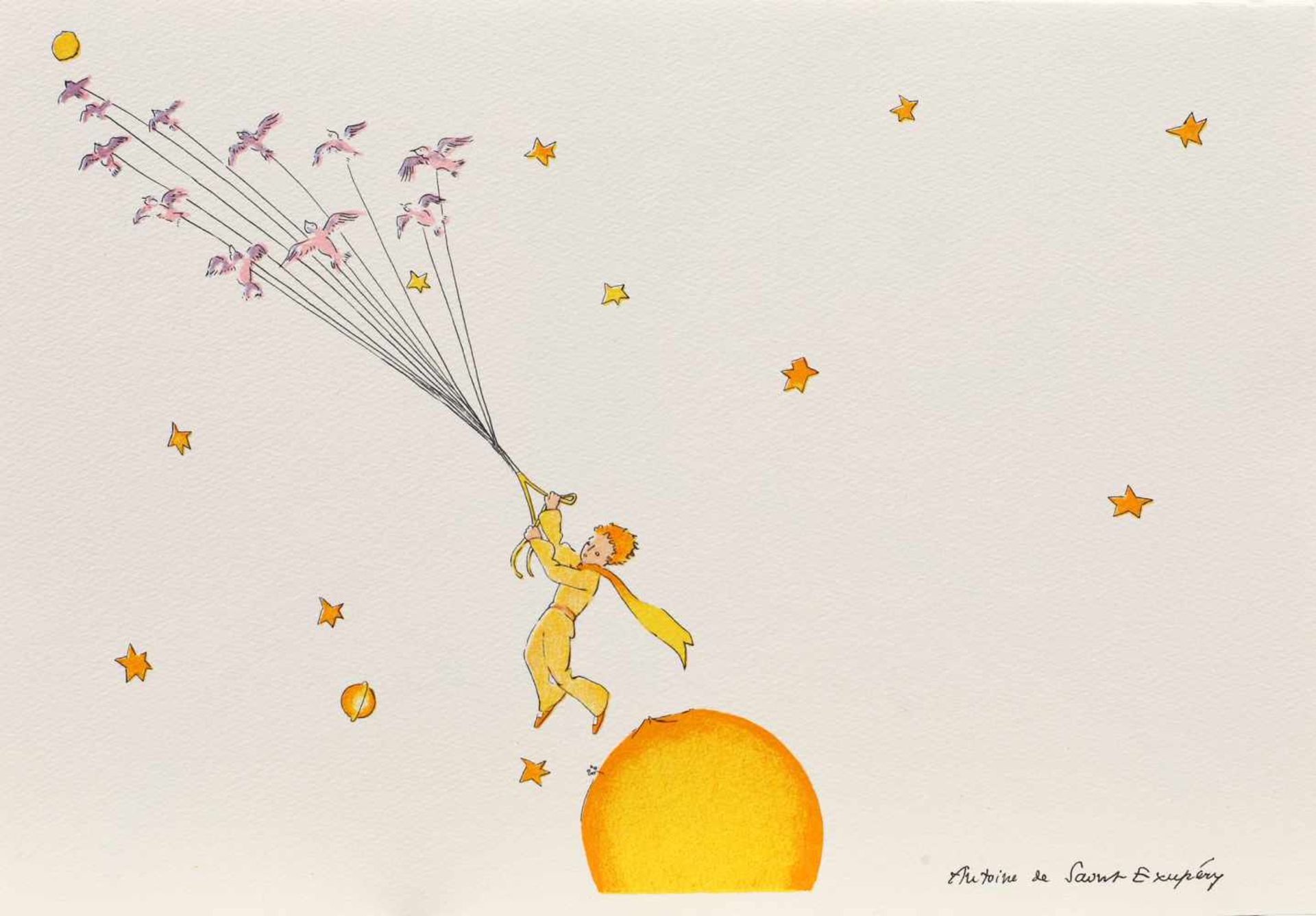 ”Little Prince” (9 lithographies made by the artist) - Image 8 of 10