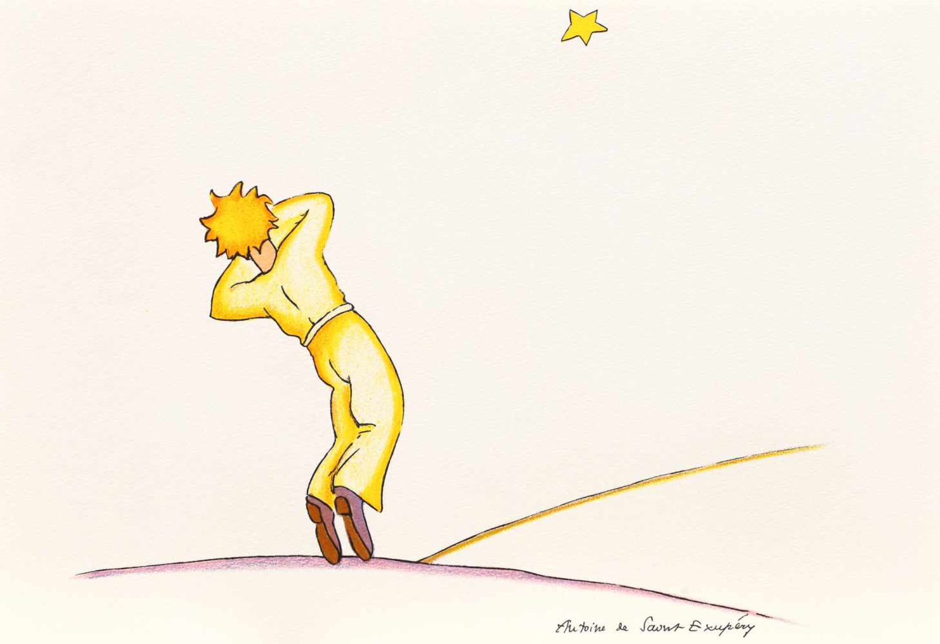 ”Little Prince” (9 lithographies made by the artist) - Image 5 of 10