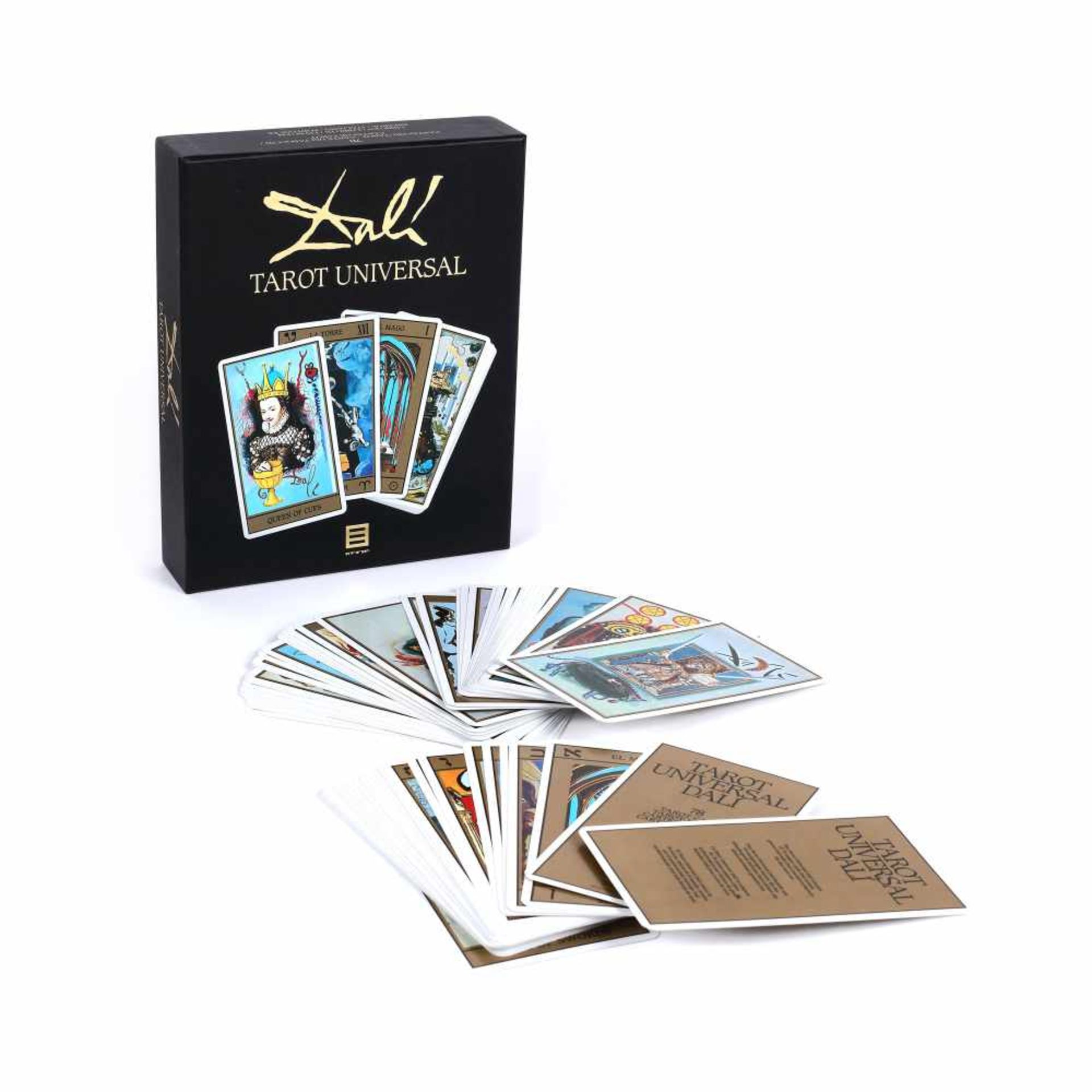 Tarot card set, ”Tarot Universal”, contains 78 Arcana illustrated by Salvador Dali, the second h