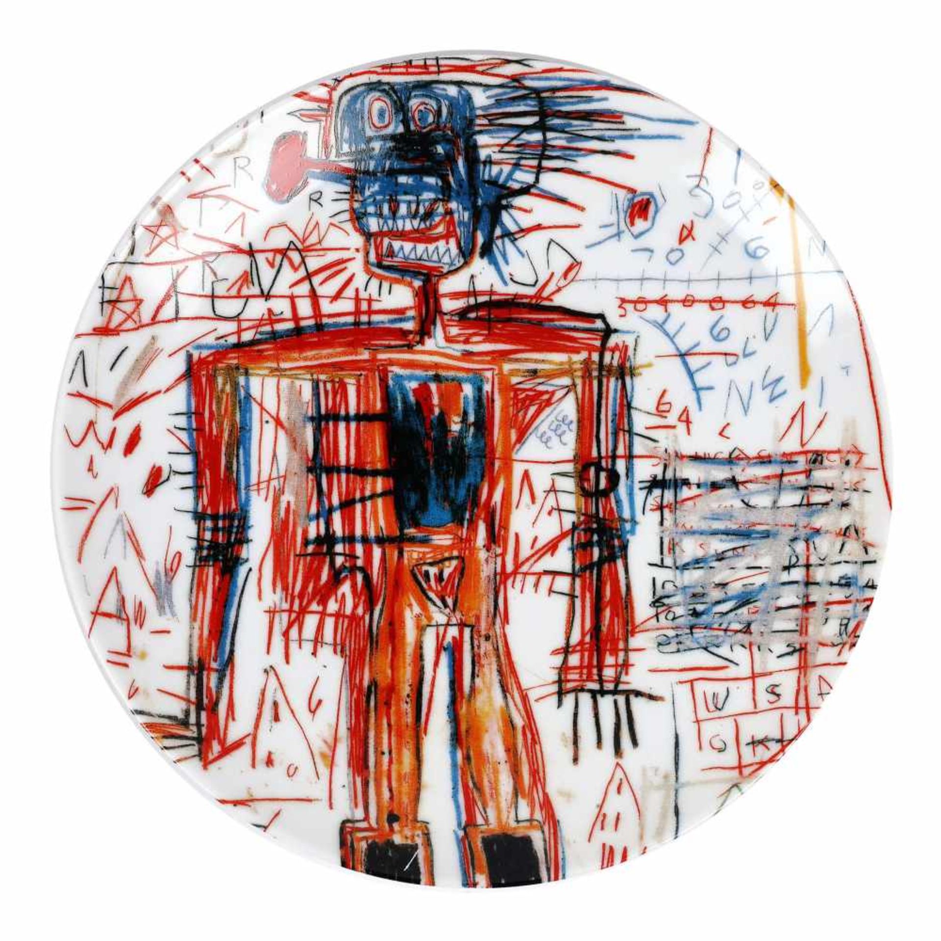 ”Untitled” - decorative plate Jean-Michel Basquiat