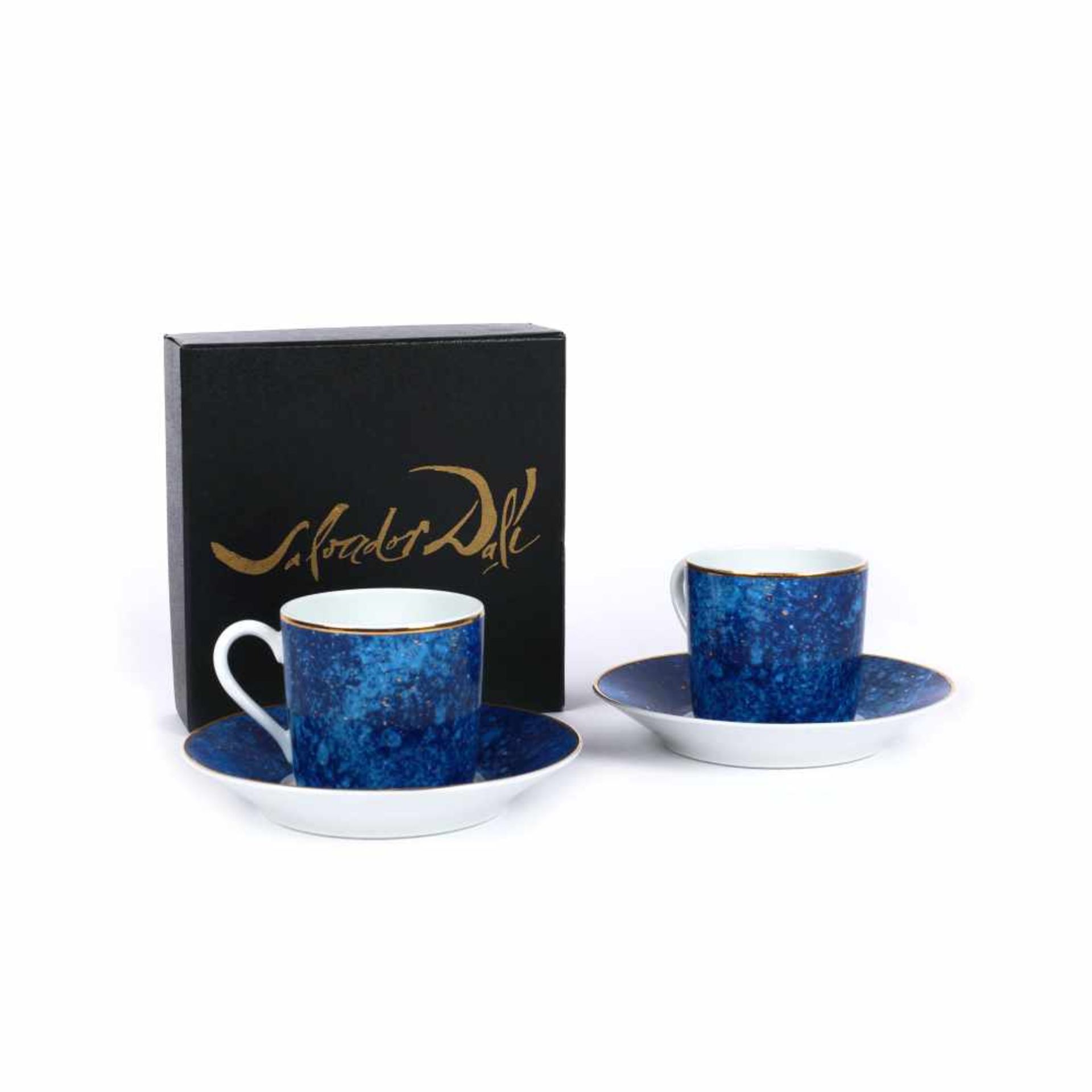 Coffee set for two, design inspired by Salvador Dali