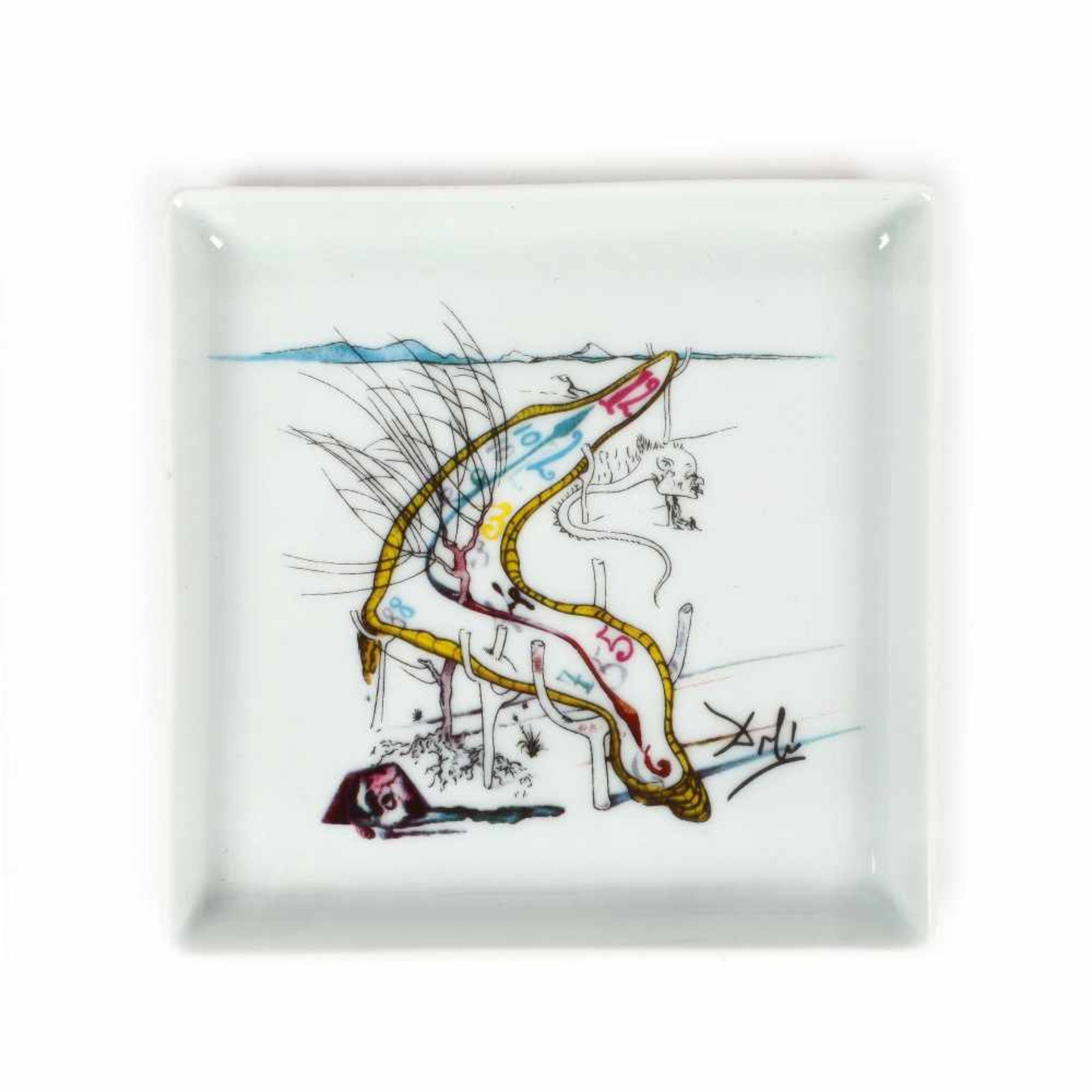 ”Les montres gelatines de l'espace temps” - set of six decorative plates Salvador Dali, limited - Image 4 of 4