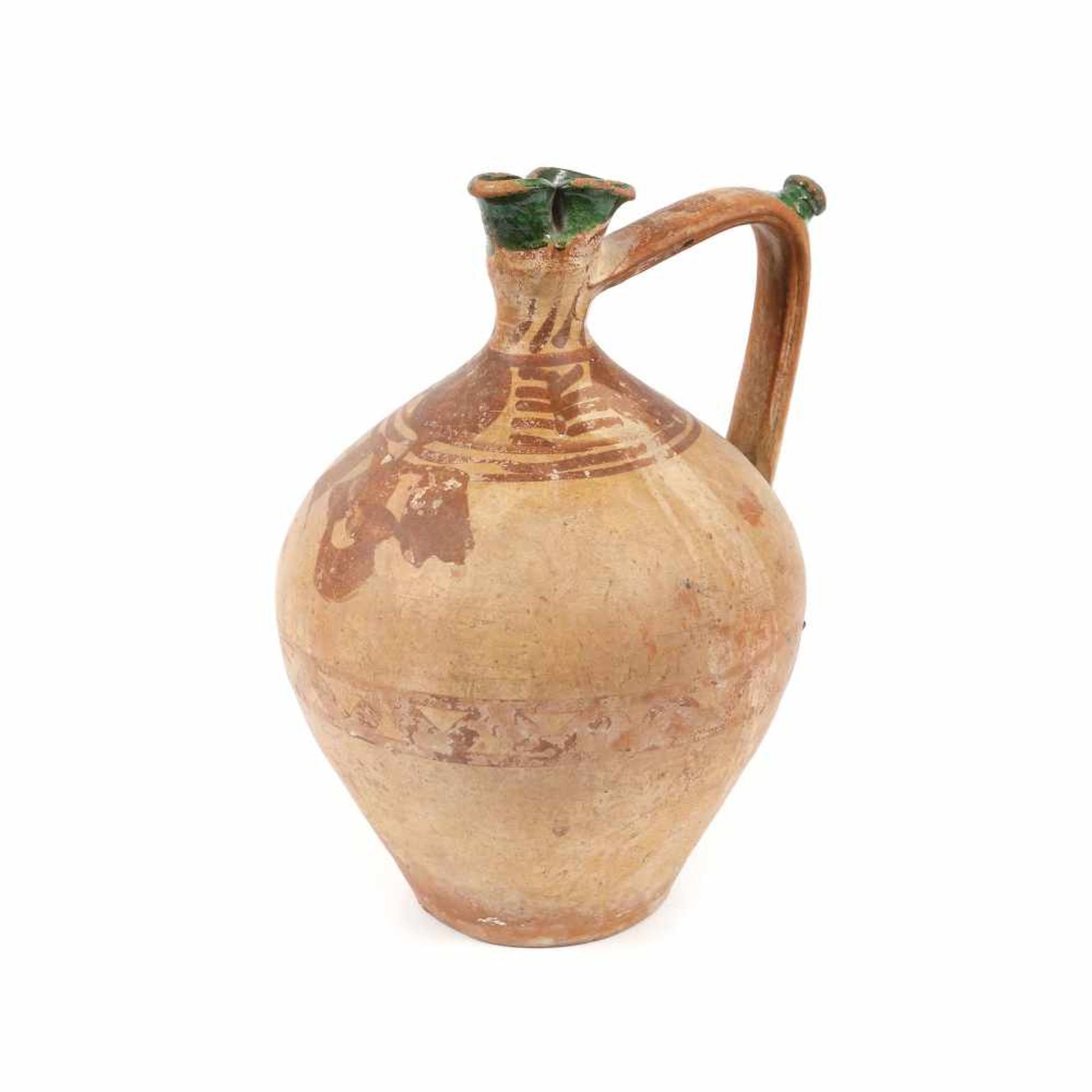 Godfather wine jug, Tășnad, Bihor, late 19th century, rarity