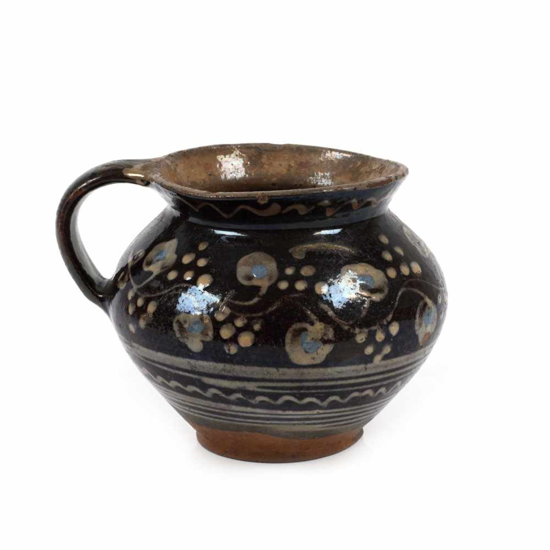 Cup, decorated with vegetal motifs, Prundul Bârgăului, Bistrița-Năsăud, approx. 1900 - Bild 2 aus 3