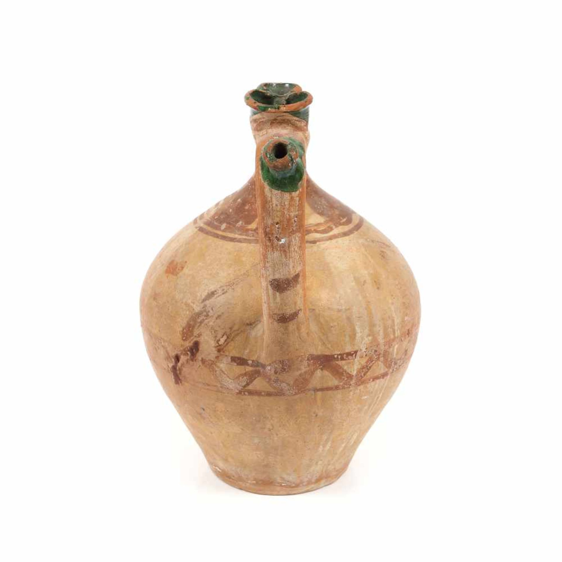 Godfather wine jug, Tășnad, Bihor, late 19th century, rarity - Image 3 of 4