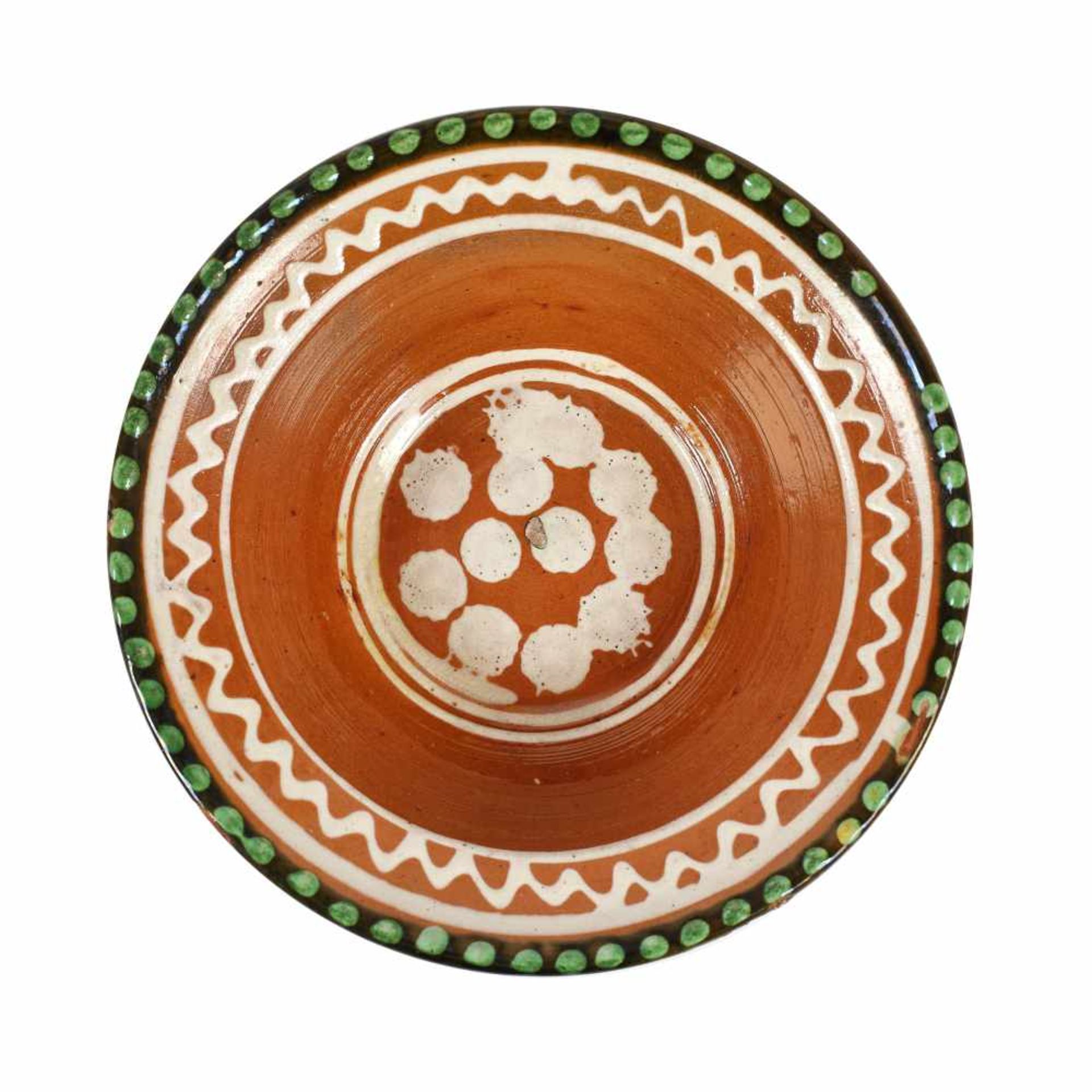 Bowl, decorated with stylised geometric motifs, Târgu Lăpuș, Maramureș, late 19th century